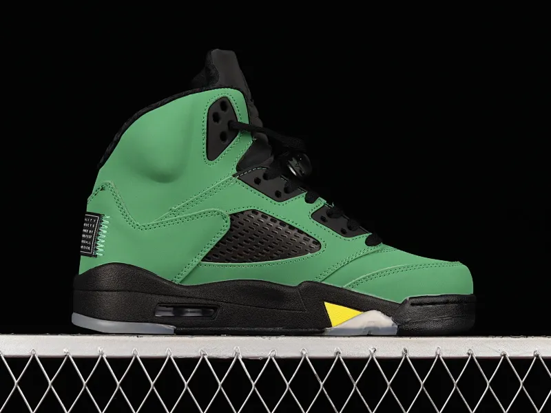 All categories Air Jordan Jordan series basketball shoes Air Jordan 5 Air Jordan 5 SE "Oregon Ducks" AJ5 Joe 5 Oregon Apple Green CK6631-307